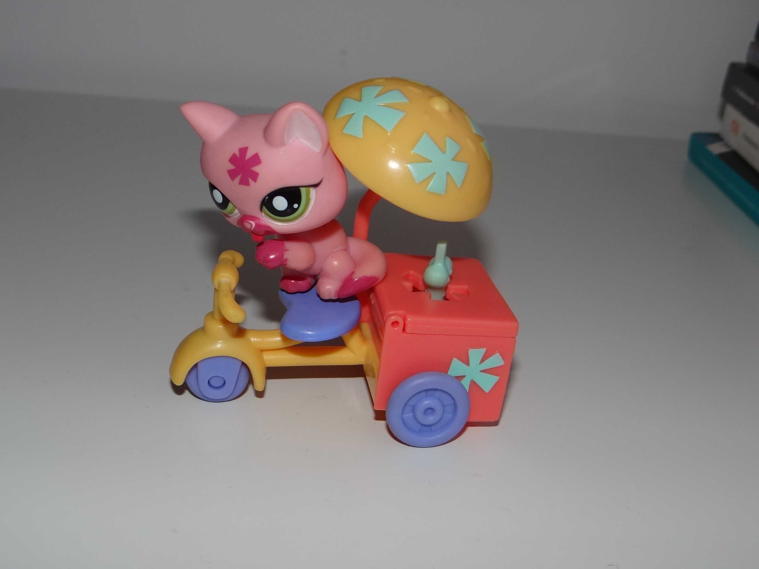 LPS Littlest Pet Shop seria Pets on the Go * Kot z Lodziarnią _ UnikaT