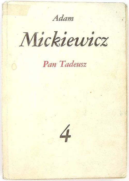 Dzieła poetyckie t. 1-4 - Adam Mickiewicz