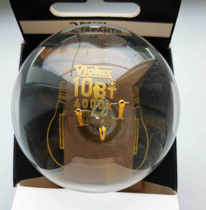 Філаментна лед лампа 10 Вт (еквівалент 100 Вт)