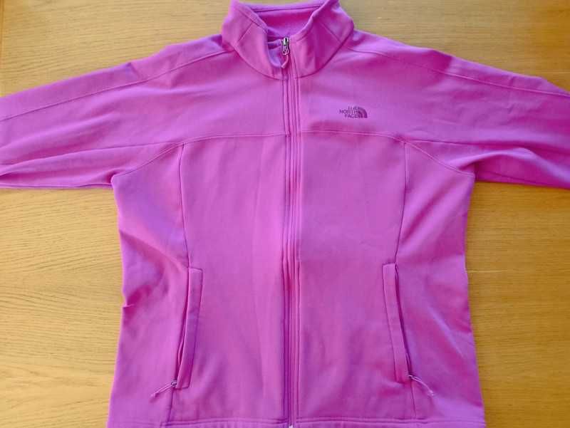 Bluza polar the north face różowa