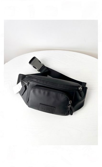 COACH Track Belt Bag Чоловіча сумочка бананка мужская сумка поясная