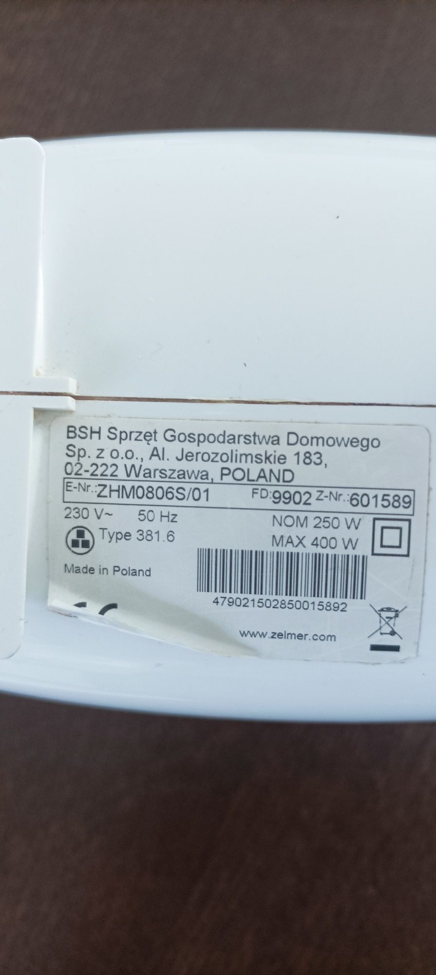 Zelmer ZHM0806S/01