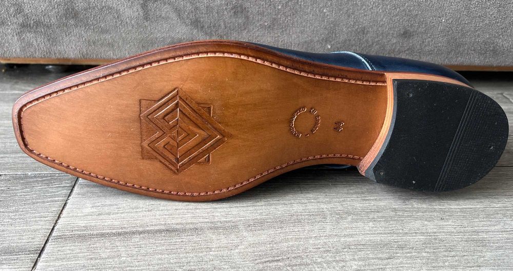 Нові Mr Fiarucci 44 Іспанія Броги Сині Шкіряні Оксфорди Чоловічі Туфлі