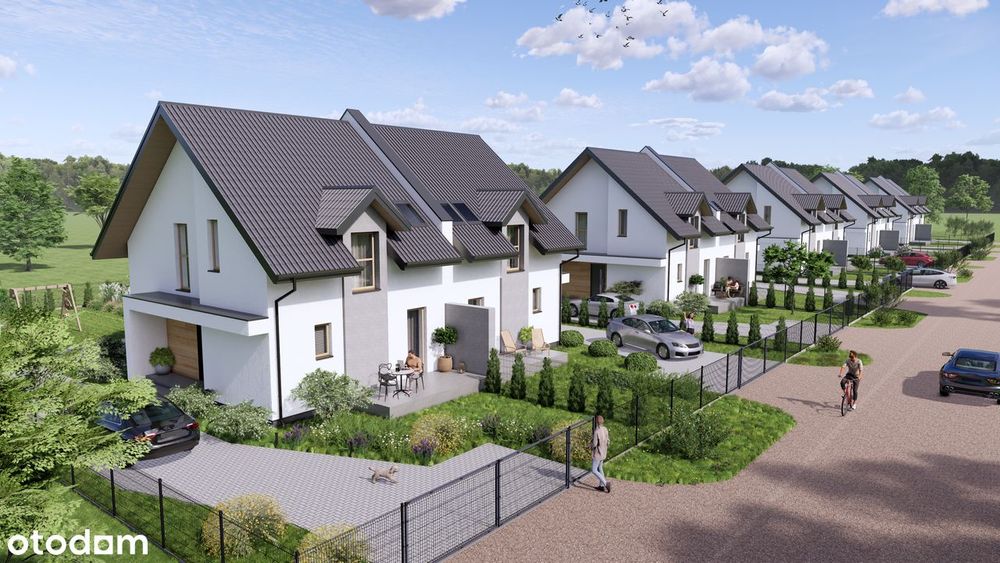 Nowy dom 100m2 stan deweloperski Kostomłoty Pierwsze ul.Konwaliowa