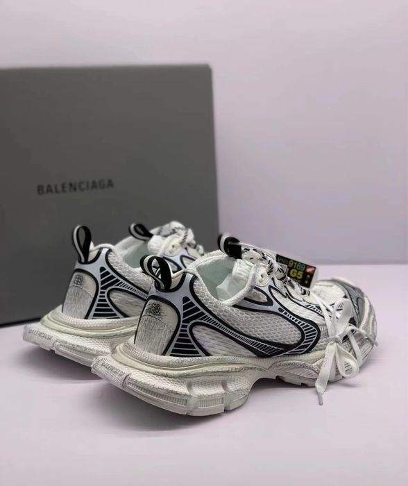 Жіночі кросівки баленсіага білі Balenciaga 3XL white black premium