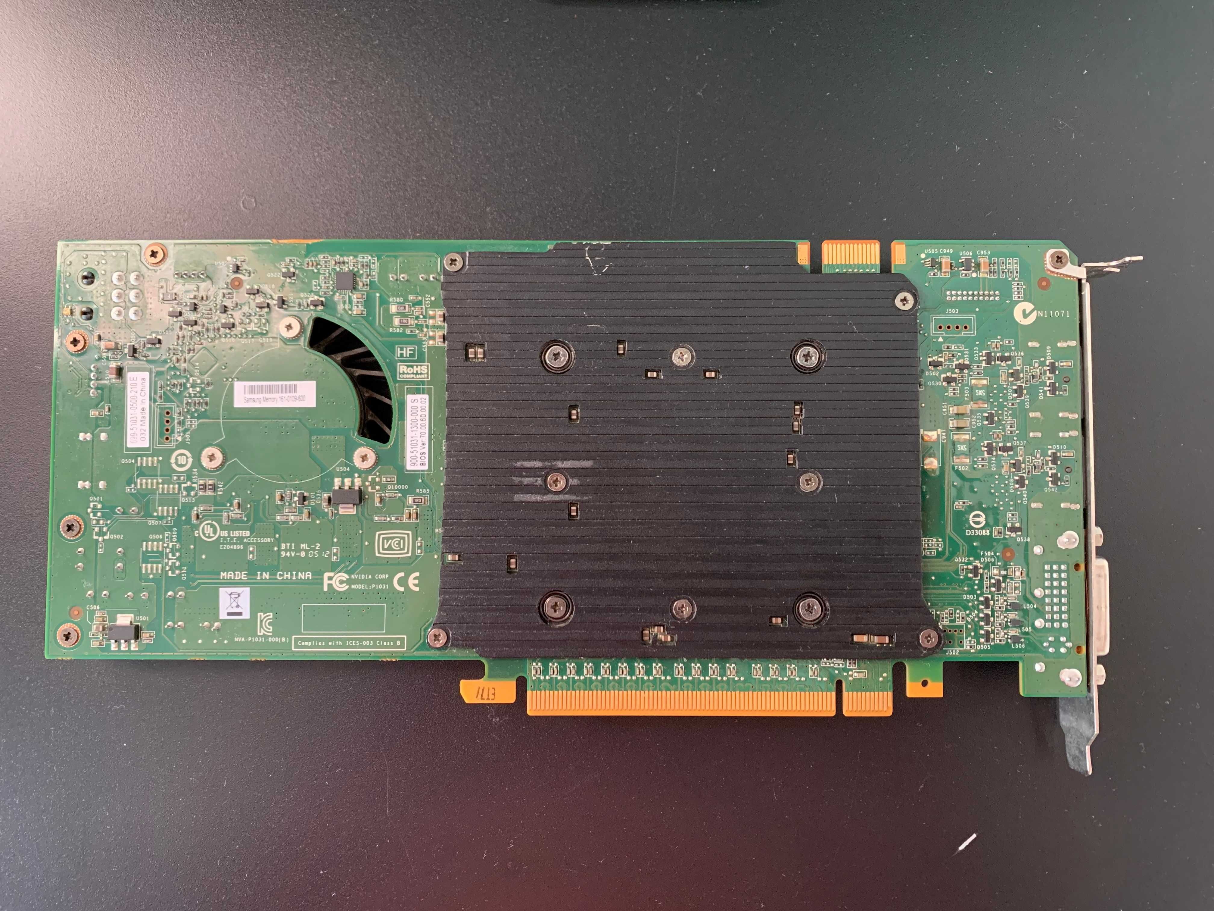 Видеокарта Nvidia Quadro 4000 (2GB GDDR5 / 256-бит/ 256 CUDA)