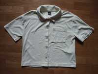 Koszula ecru GINATRICOT krótki rękaw rozmiar M szerokość 98 cm