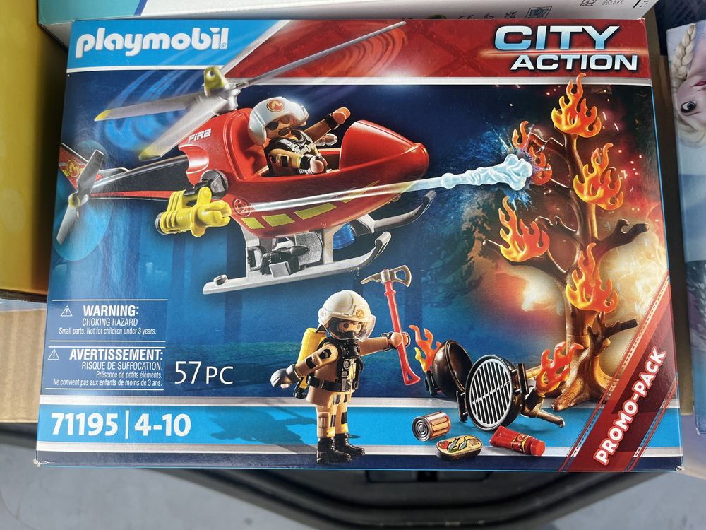 Playmobil helicopetro bombeiros