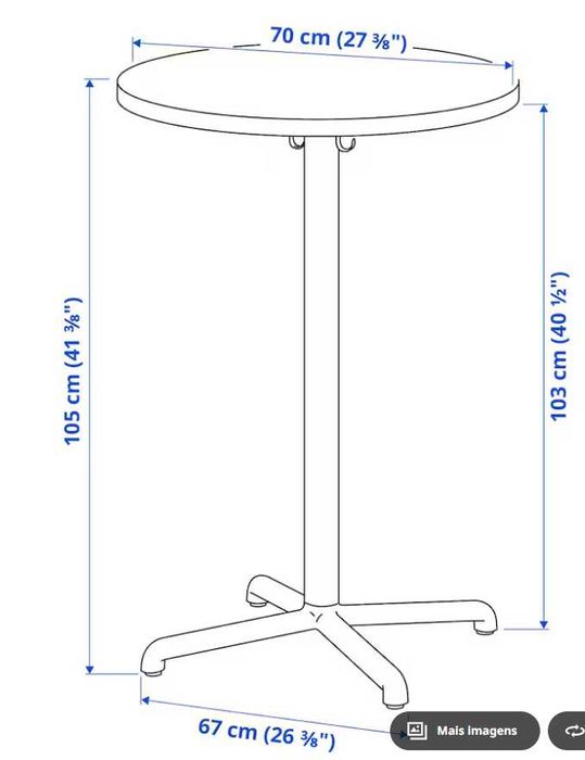 Conjunto mesa e cadeiras/bancos de bar (altos)- em perfeiro estado