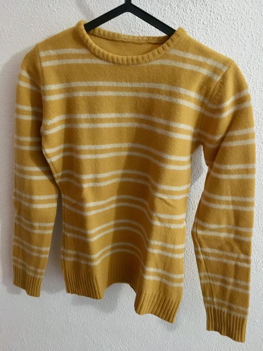 Camisola lã amarelo mostarda