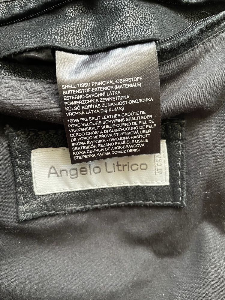 Kurtka skórzana c&a roz XL czarna skóra naturalna