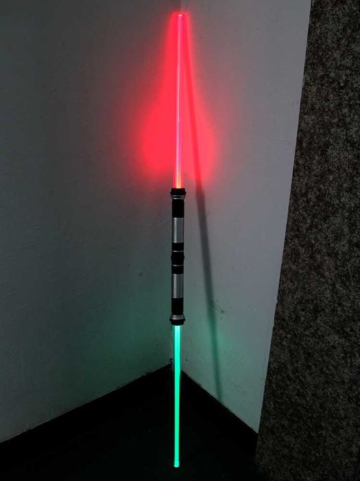 Световой меч ситха 132 см Двусторонний 12 изменяющихся цветов +звук