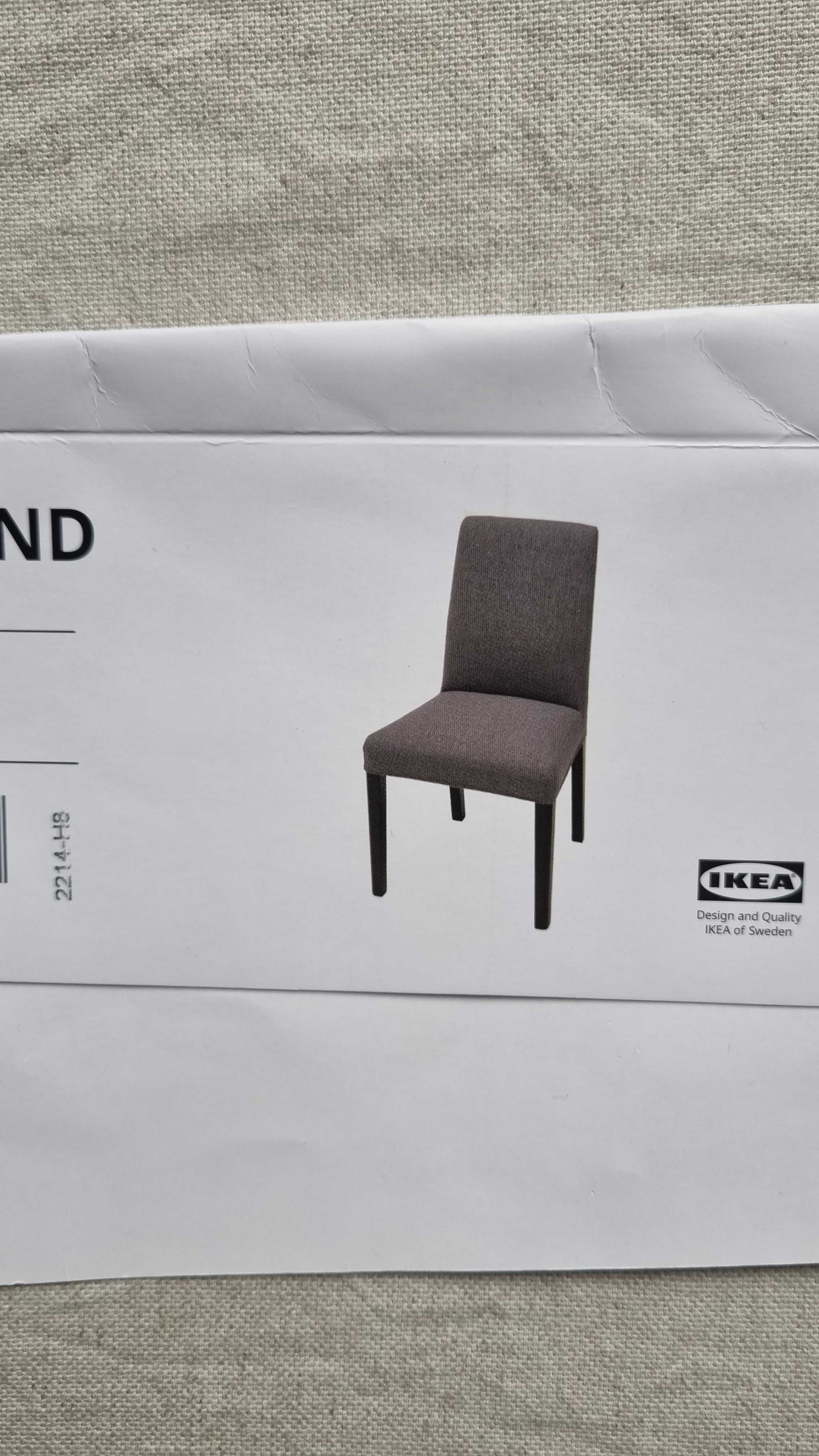 Pokrycie krzesła BERGMUND Ikea kolor Orrsta ( jasno szary) NOWY
