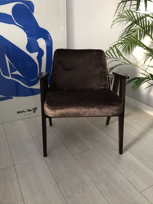 Fotel Chierowski 366 (PRL vintage design modernizm)