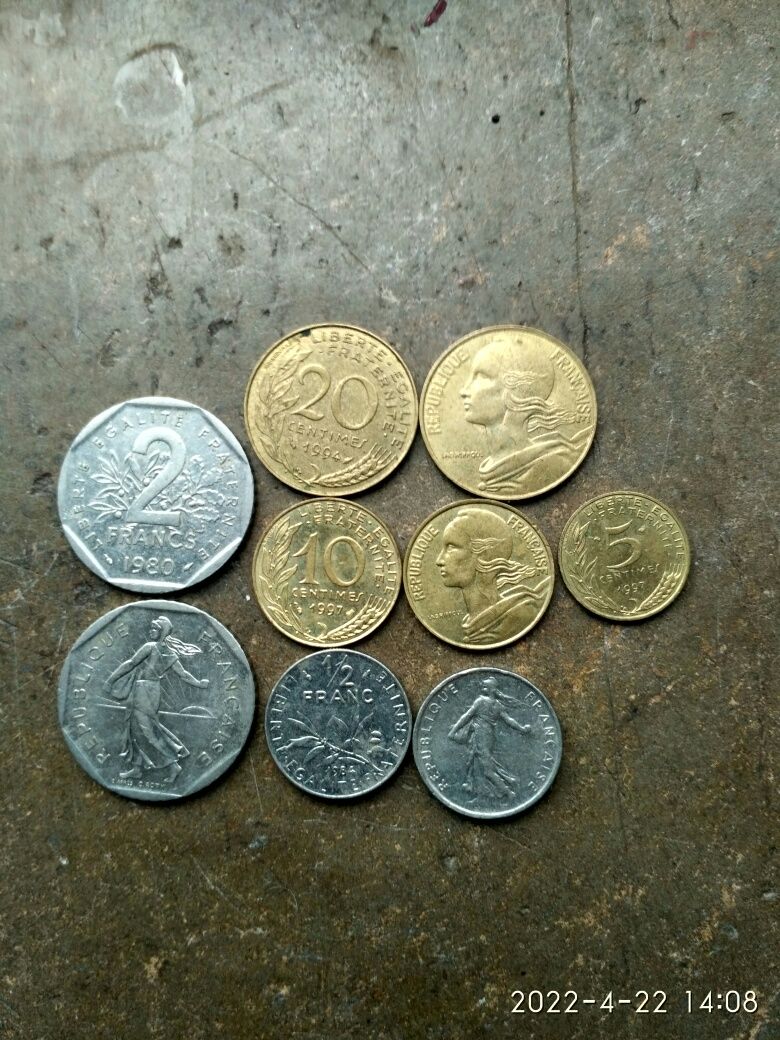 Монеты Испании, Франции и Англии