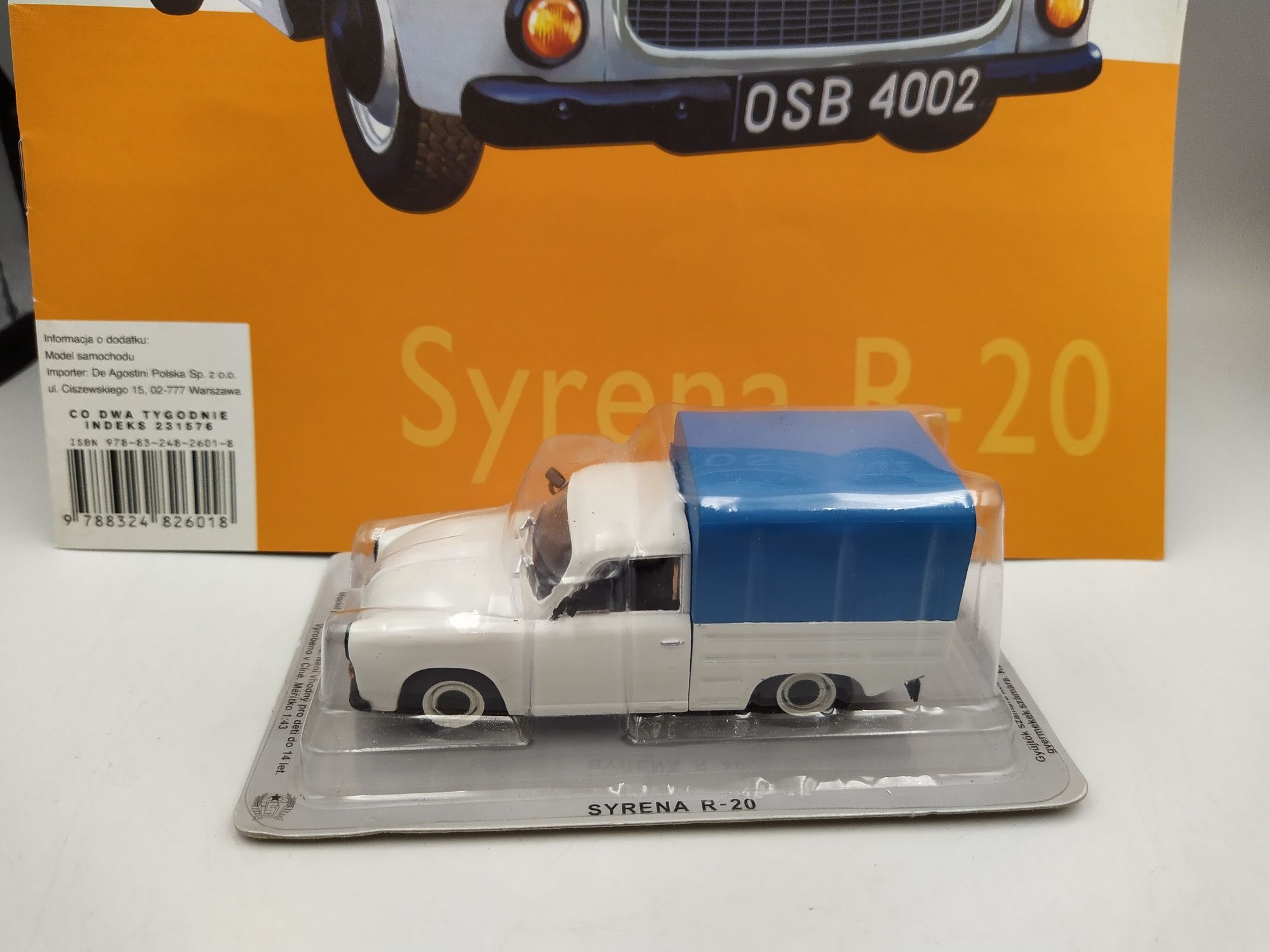 Syrena R20 deagostini kultowe auta PRL 1:43