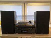 Zestaw  Technics SA DX940  SL QX300 Kolumny Tonsil