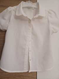 Biała bluzka z krótkim rękawem dla dziewczynki rozmiar 92 Cool Club
