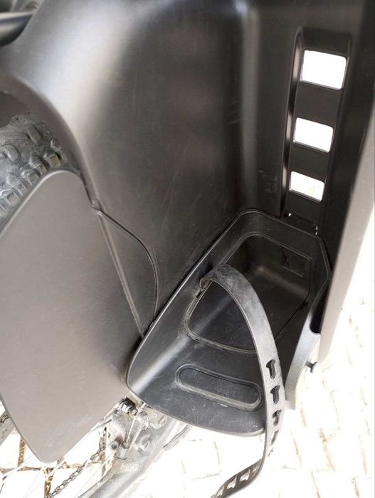 Cadeira Bicicleta POLISPORT  Fixação Quadros Pequenos Preto