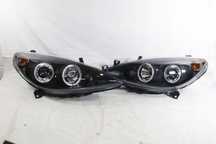Reflektory Lampy kpl Tuning Sonar Ringi Led angel Eyes Peugeot 307 2001-05