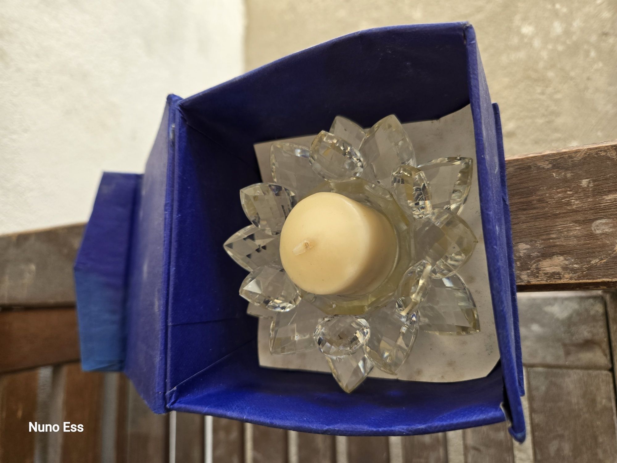 Vela com puro cristal