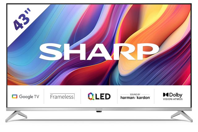 NOWY QLED Sharp 43GP6765 Google TV Dolby Vision Atmos HDMI 2.1 DVB-T2