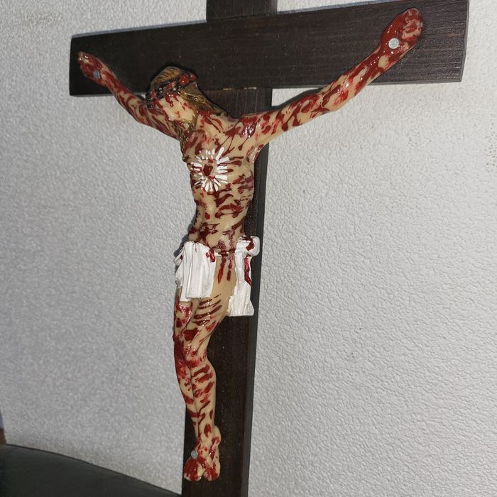 Krzyż Pasyjny Serca Jezusowego Końca Czasów 33cm