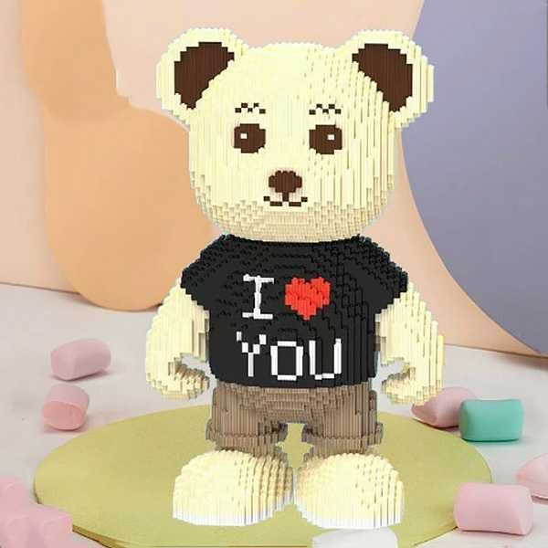 Конструктор Magic Blocks ведмедик Bearbrick "Kisses  мишка з блоков