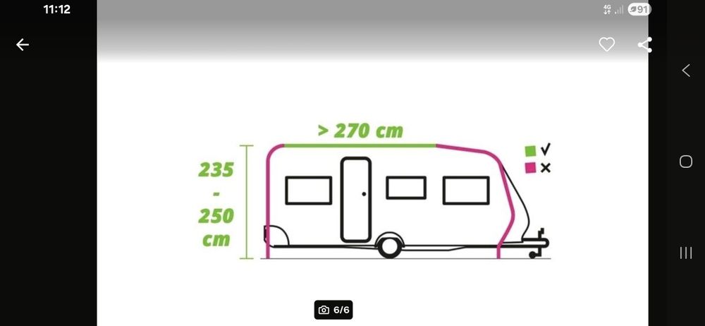 namiot przedsionek do Kampera