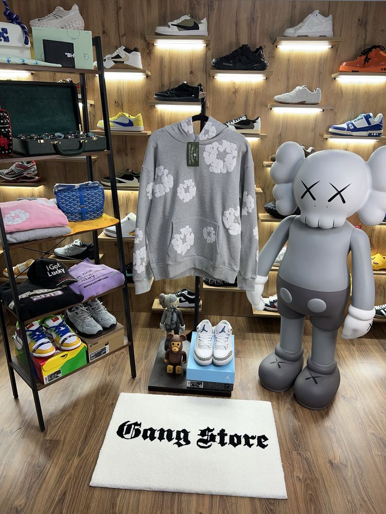 Худі Denim Tears Flowers Logo Grey