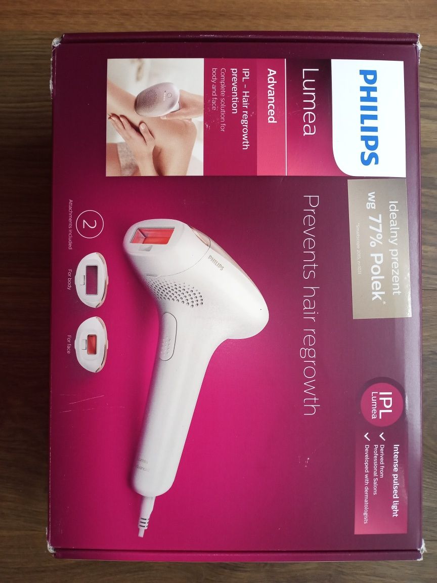 Depilator laserowy Philips Lumea płyn pielęgnacyjny gratis