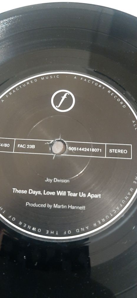 Winyl Joy Division – Love Will Tear Us Apart singiel 2007r.