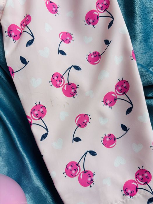 Jesienna / wiosenna kurteczka z motywem wisienek Baby rozmiar 86cm