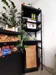 4 Estantes IKEA pretas de metal estilo industrial