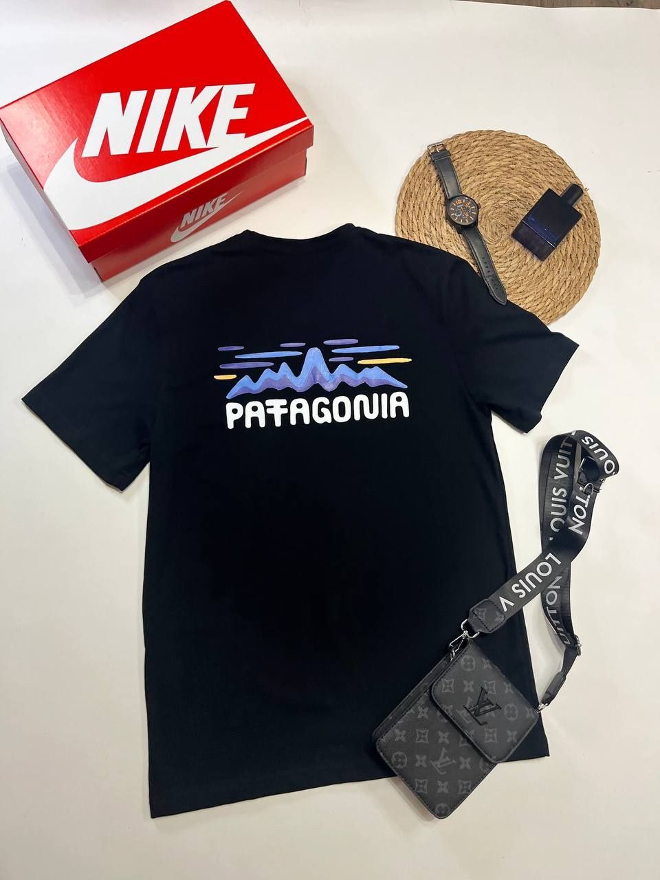 Футболка чоловіча/Патагонія/Футболка чорна / Patagonia/дешево