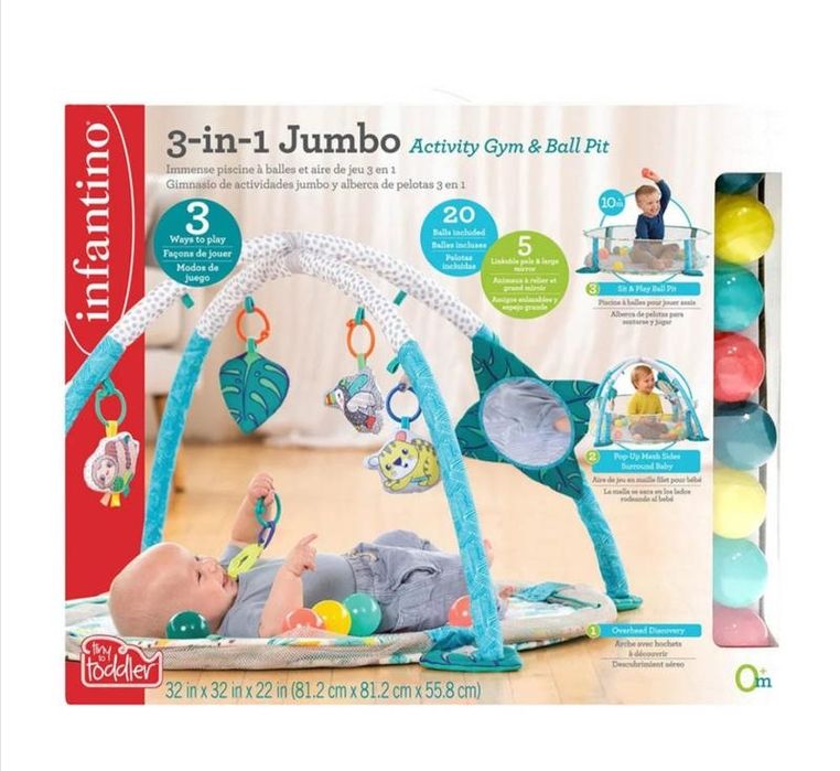 Розвиваючий килимок infantino + піаніно з подушечкою
