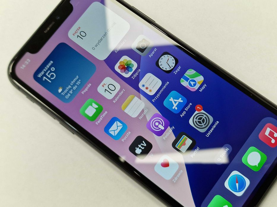 Iphone 11 128GB/ Black/ BAT 74%/ Grade B/ Gwarancja + ładowarka