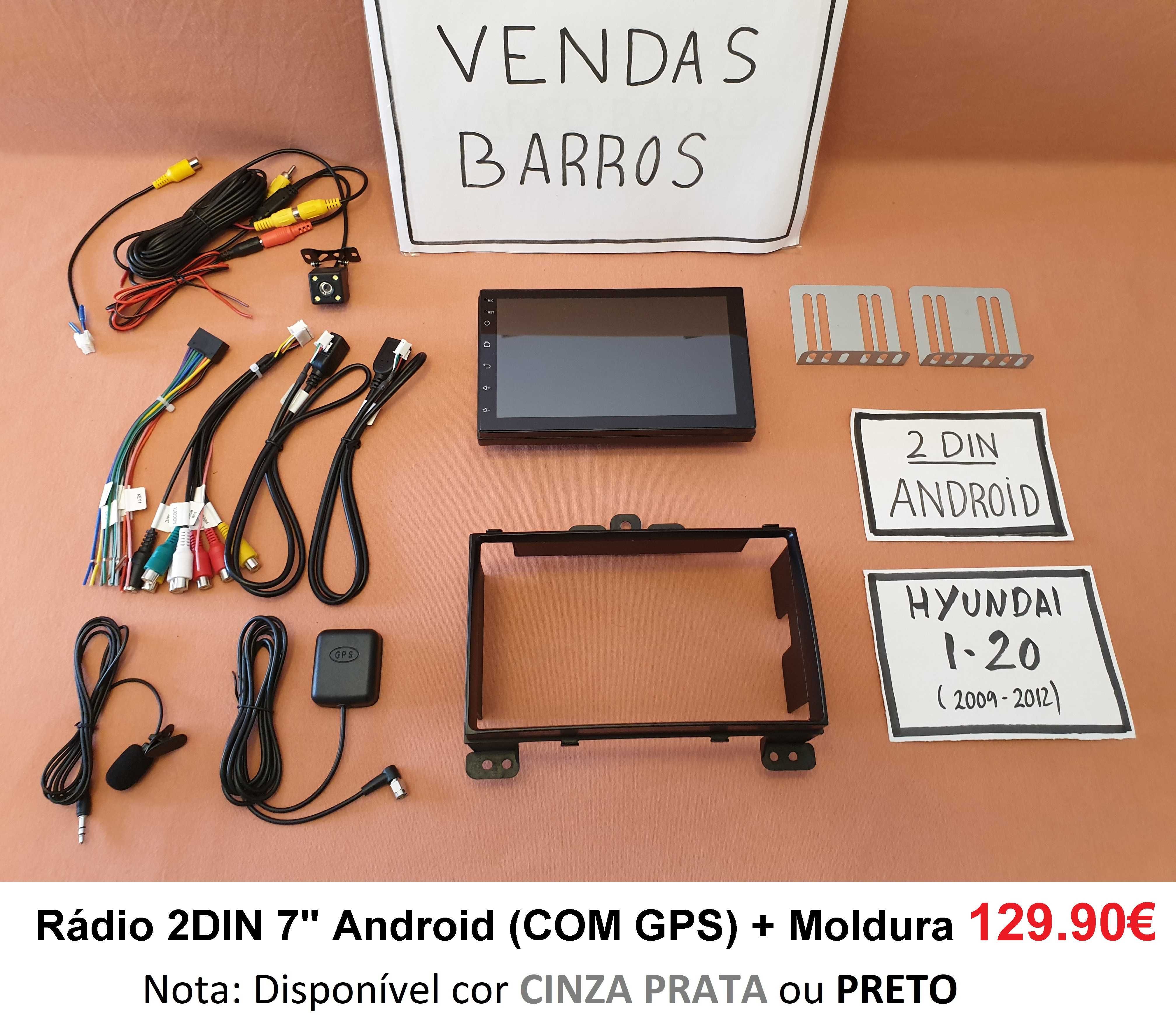 (NOVO) Rádio 2DIN • HYUNDAI i-20 • (2009 a 2018) • Android i20 4+32GB