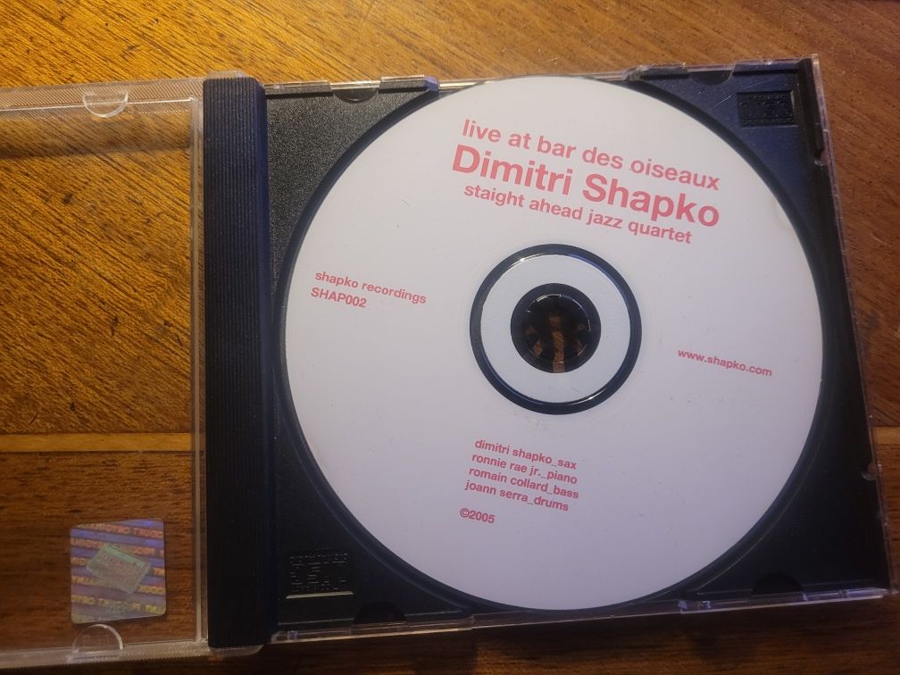 CD-r Dimitri Shapko Live at Bar des Oiseaux 2005 Shapko recordings FR