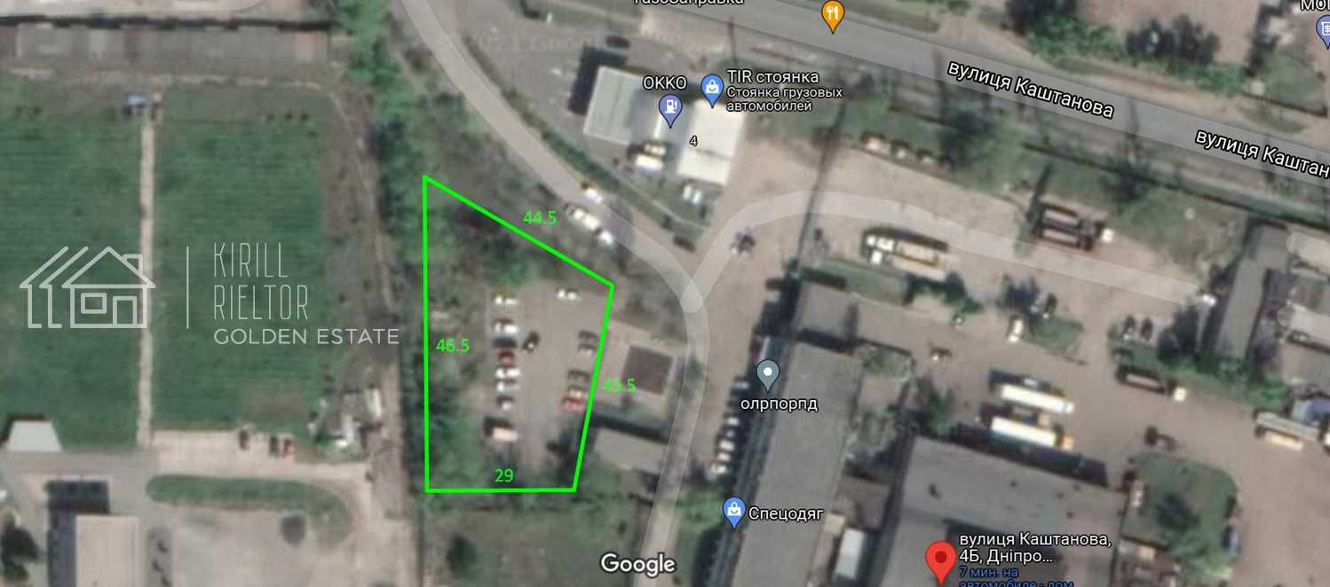 Продам участок S = 14,72 сотки (левый берег, ул. Каштановая, "ОККО")