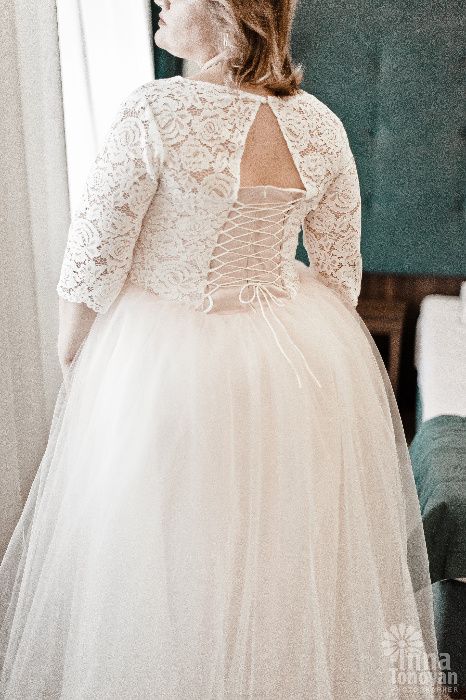 Свадебное платье размер 52-56