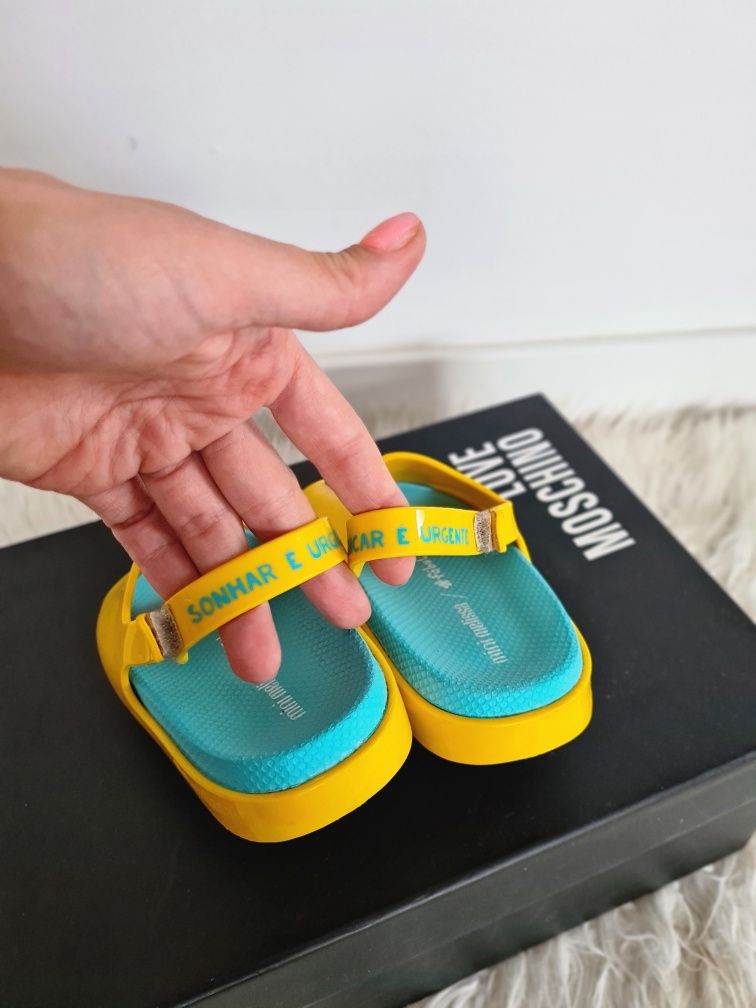 Mini Melissa Cloud Slide 25 26 16cm sandały klapki dziecięce meliski
