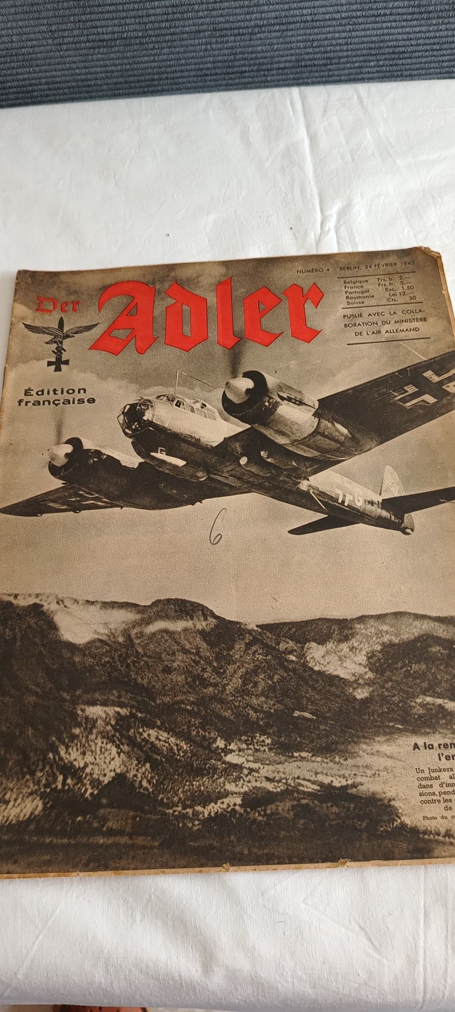 Stara gazeta Adler 1942r
