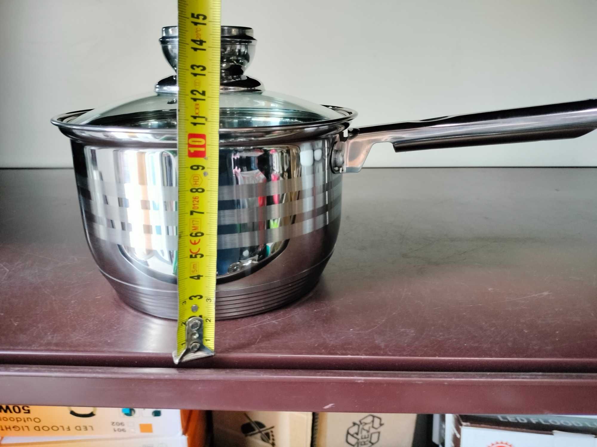 Rondel rondelek mały 16cm średnicy 1,5l pojemność indukcja gaz nowy hi
