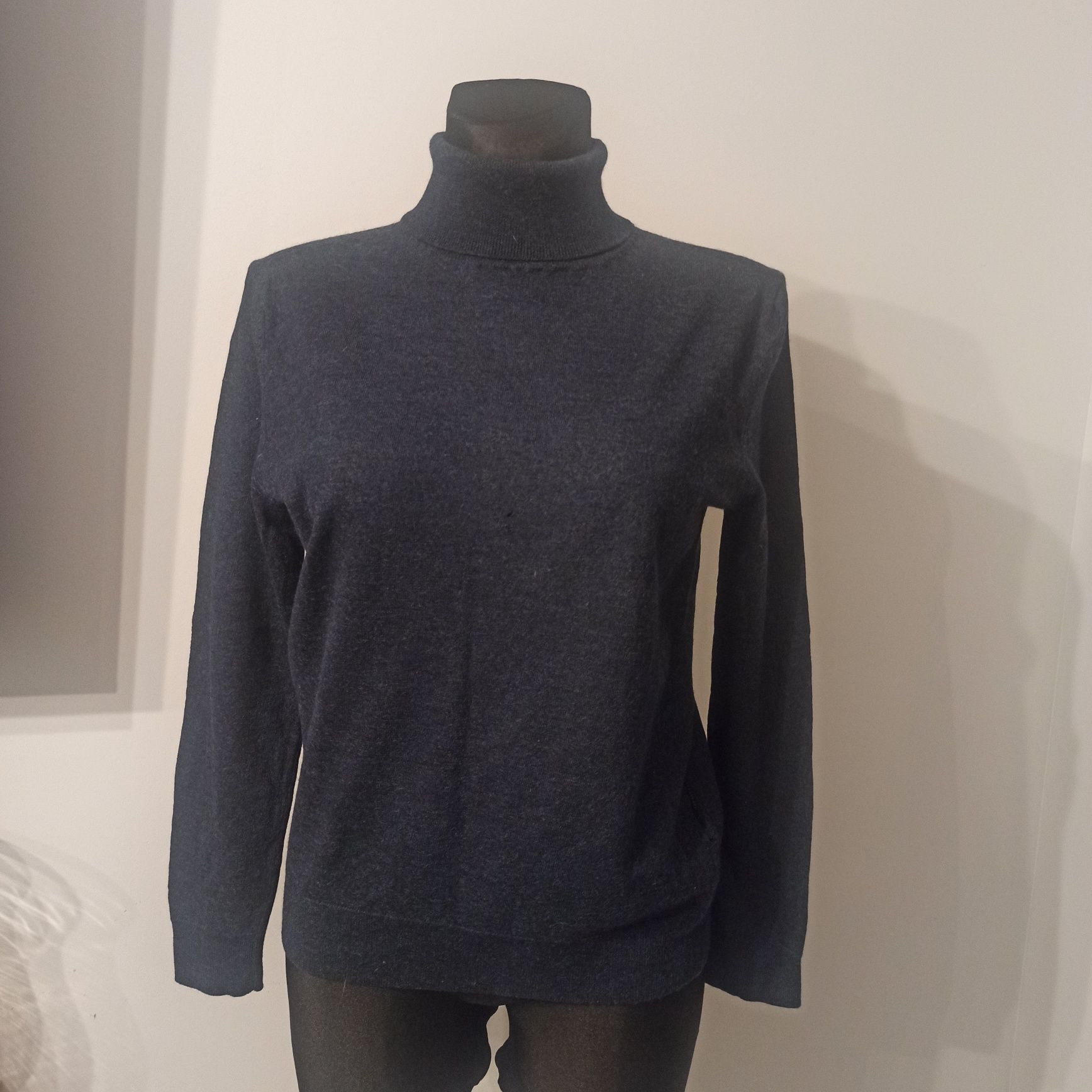 Granatowy golf męski Threadbare Premium rozmiar L