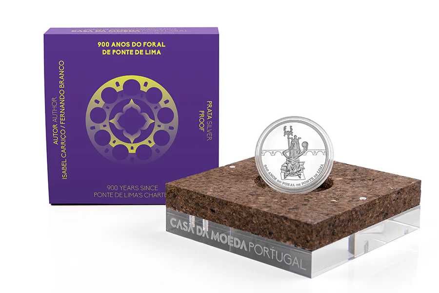 Moeda Portugal 7.5€ 2025 - Foral de Ponte de Lima - Corrente e Proof