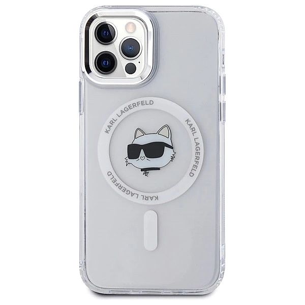 Etui Karl Lagerfeld IML Metal Choupette Head MagSafe na iPhone 12 - bi