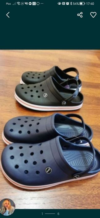 Klapki Męskie Typu Kroksy Lekkie Wygodne Czarny 42 Rozmiar