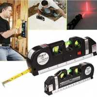 Лазерный уровень нивелир Laser Level Pro3 со встроенной рулеткой