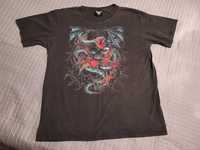 T-shirt, koszulka - ROCK EMPIRE - Snake & Skull - rozmiar XL
